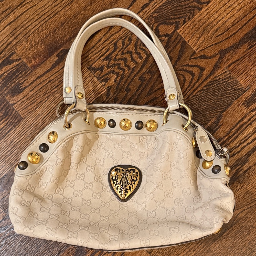 Vintage GUCCI Babouska Hysteria leather handbag